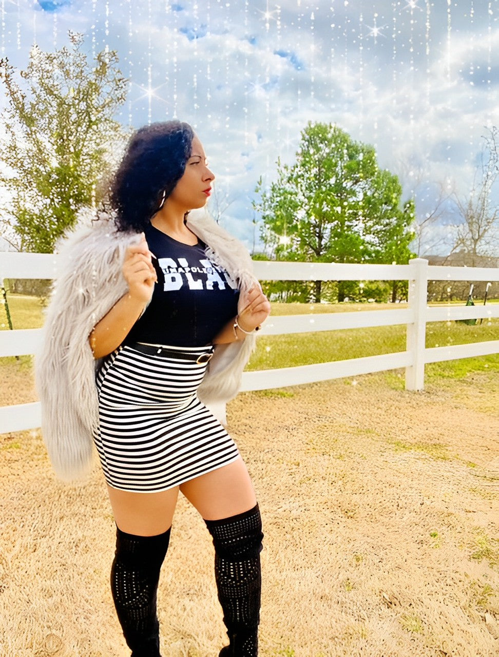 Unapologetically Black Crop Top