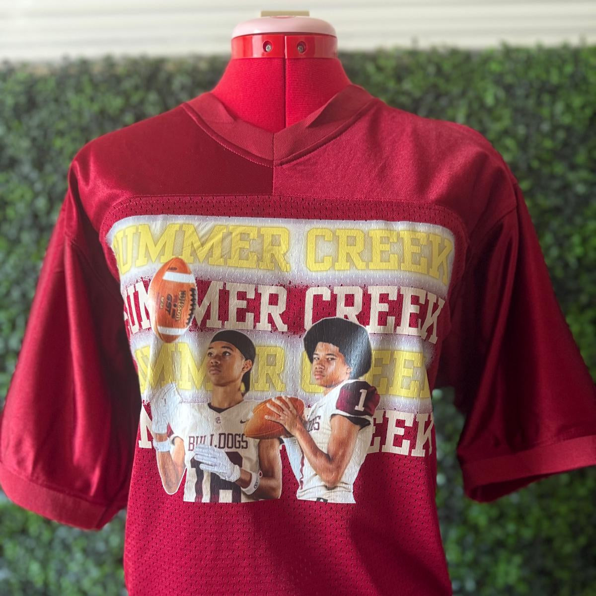 Custom Football Jersey with Personalization & Photo