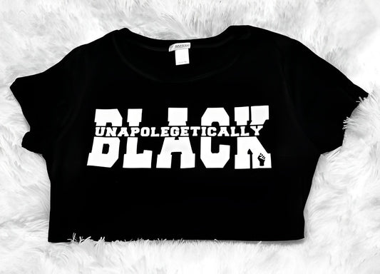 Unapologetically Black Crop Top